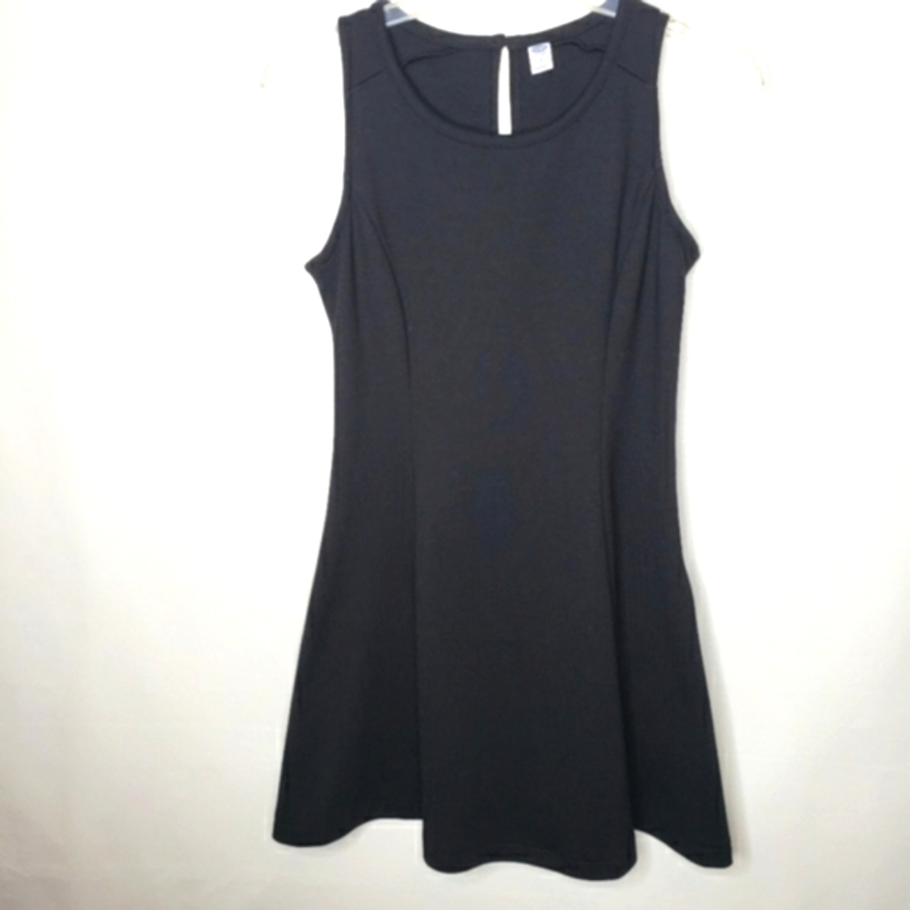 Old Navy Dress Sleeveless Fit & Flare Black Thick Knit Women's Size Medium